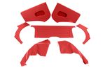 Triumph TR3A from TS60000 Interior Trim Kit - Red with White Piping - RW3030RED